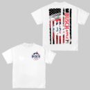 Busch Light Apple US Flag T-Shirt | Patriotic Beer Graphic Tee for Summer