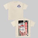 Busch Light Apple US Flag T-Shirt | Patriotic Beer Graphic Tee for Summer