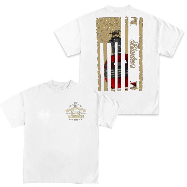 Blanton's Bourbon US Flag T-Shirt | Patriotic Whiskey Graphic Tee - Image 2